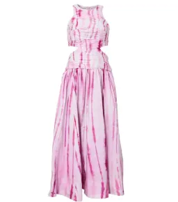 Aje Introspect Ripple Cut Out Midi Dress in Ripple Tie Dye Size AU 6 for rent on The Volte - image 6