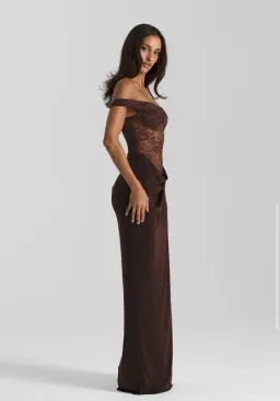 Natalie Rolt Sloane Gown Espresso Size AU 6 for rent on The Volte - image 1