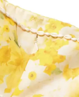 Zimmermann Wonderland Shell Embellished Silk Blend Gown Yellow Size AU 8 for rent on The Volte - image 4