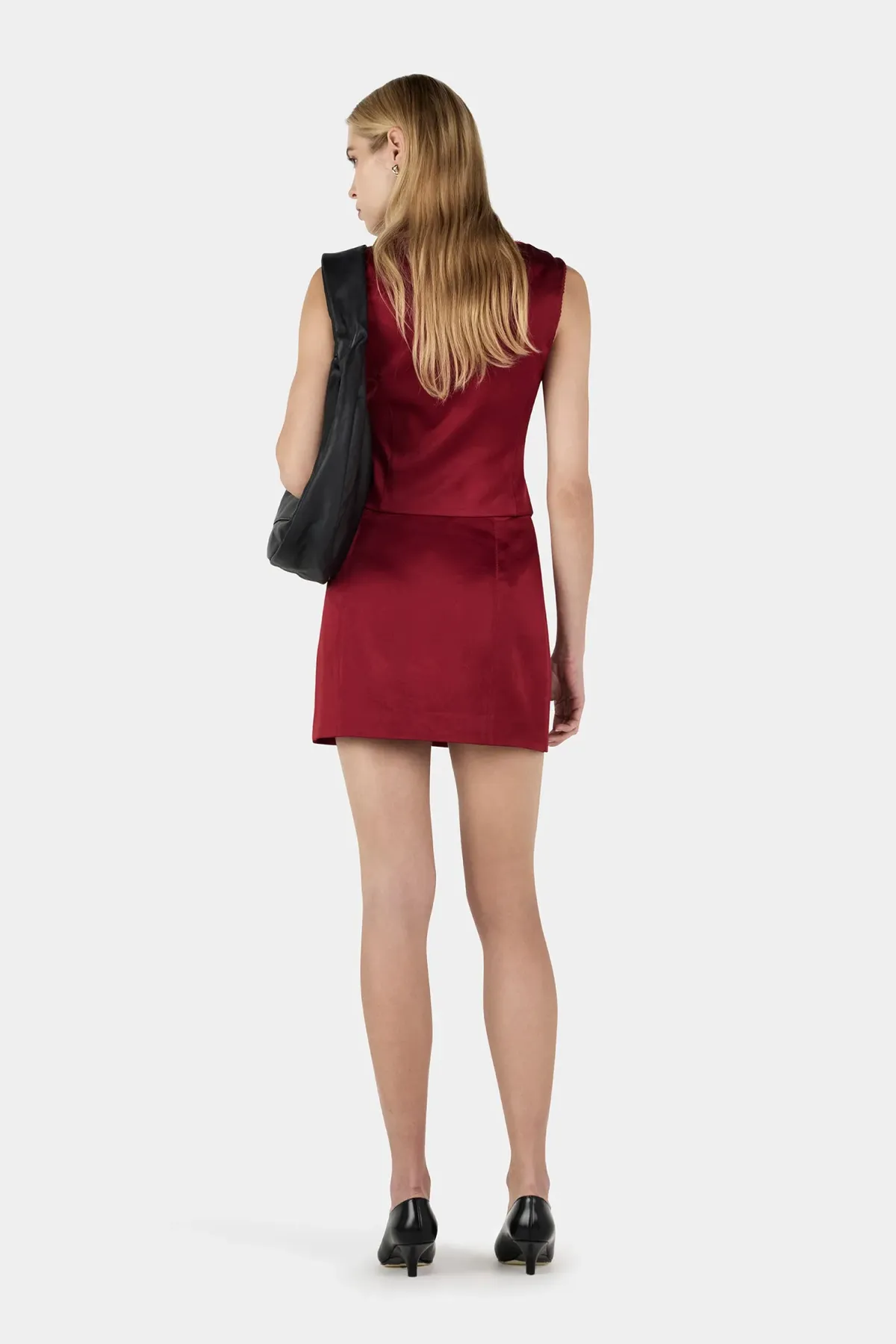 Hansen and Gretel Cynthia Mini Skirt Red Dahlia Size 8 - Image 4