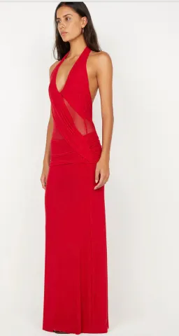 Bec & Bridge Deija Halter Maxi Dress Strawberry Size 6 for rent on The Volte - image 4