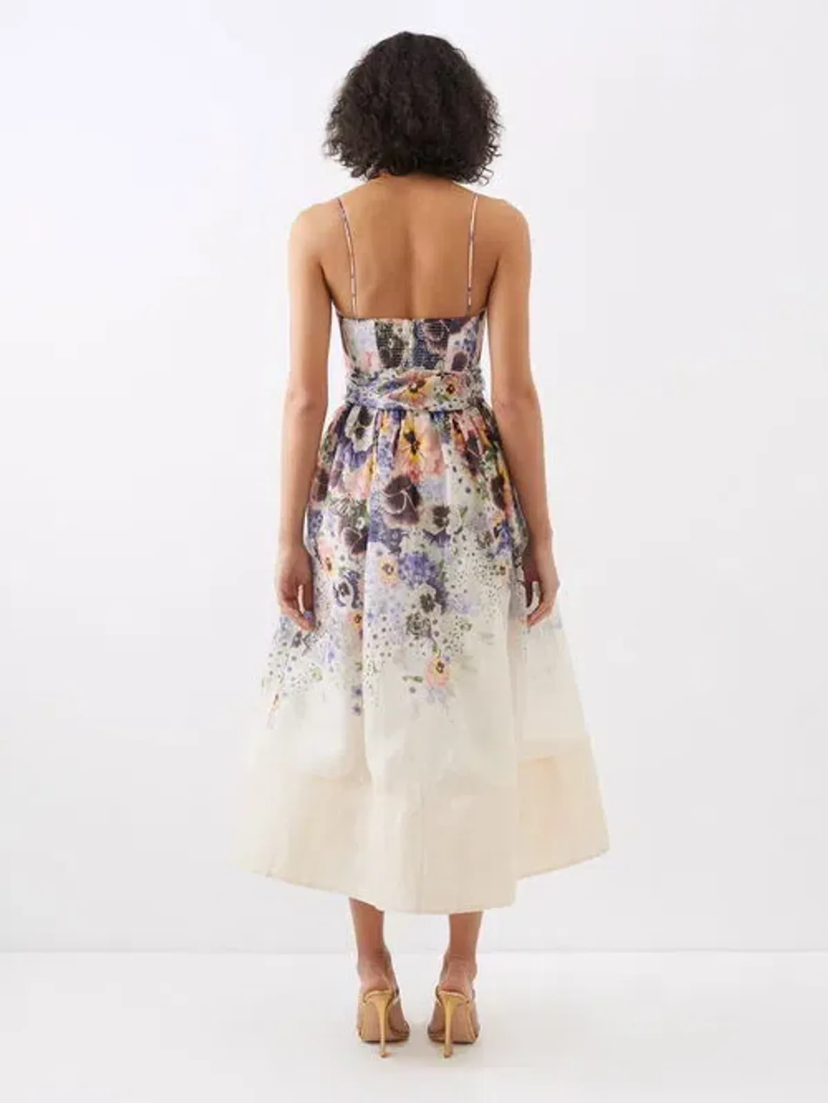 Zimmermann Tama Corset Midi Dress Floral Size 3 / AU 14 - Image 5