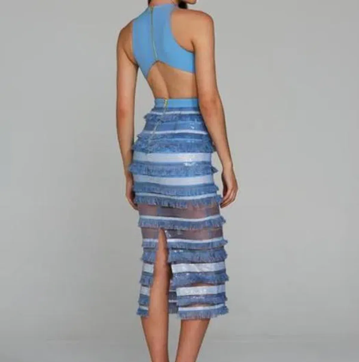 Eliya The Label Oriana Dress Blue Size 6 - Image 2