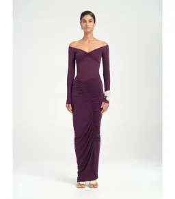 Benni Wilma Maxi Dress Deep Purple Size AU 10 for rent on The Volte - image 1