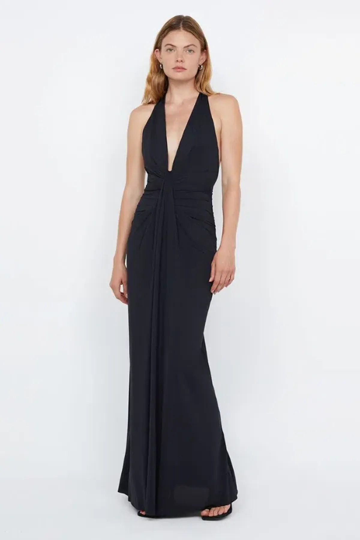 Bec And Bridge Tillie Drape Maxi Dress In Black Size 6  / XS - Image 3