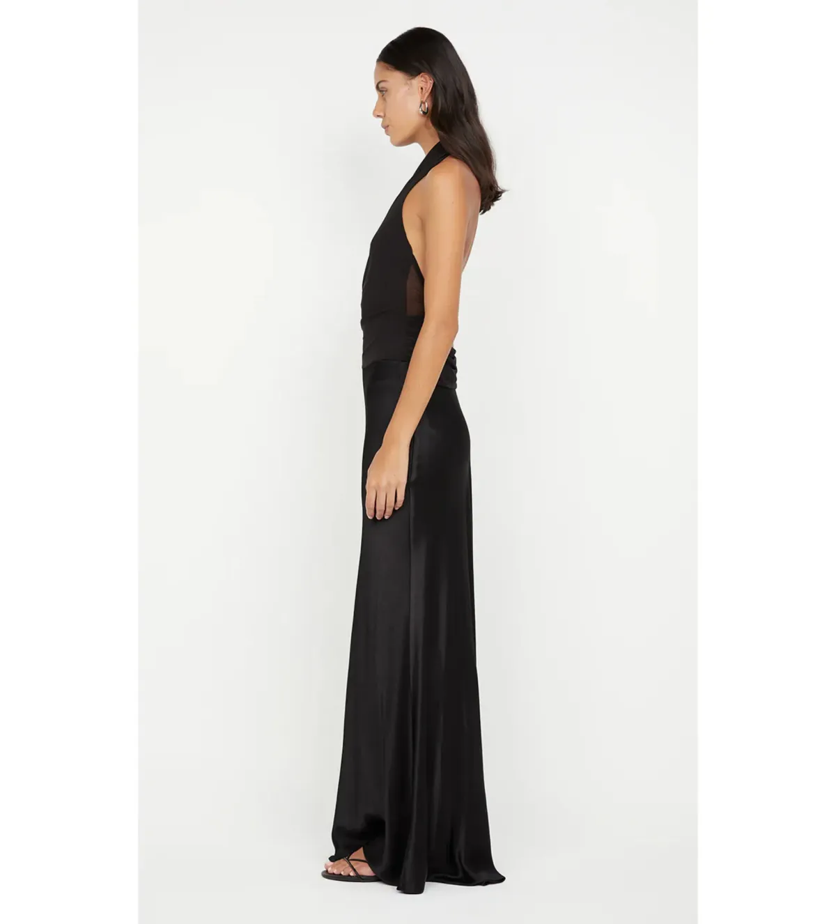 Bec and Bridge Ida Halter Asymmetrical Maxi in Black Size S/AU 8 - Image 3