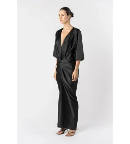 One Fell Swoop Alex Kimono Maxi Dress Obsidian Size AU 10 for rent on The Volte - image 2