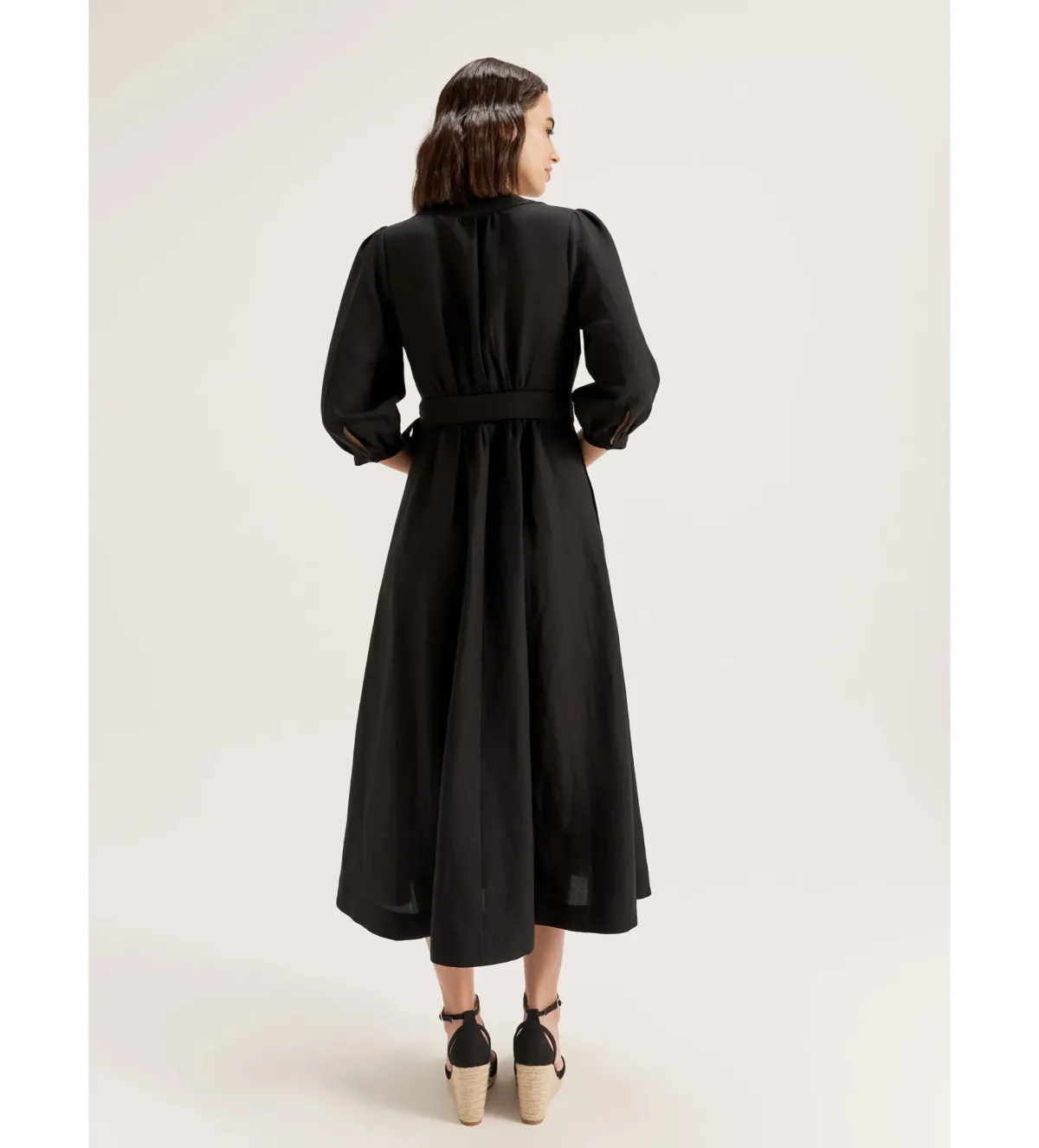 Review Cancun Wrap Midi Dress Black Size AU 18 - Image 4