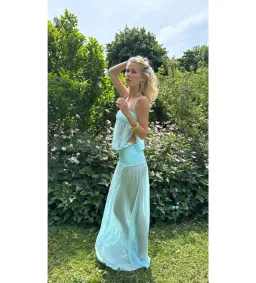 Ance Gria Romeo Gown Aqua Size 8 for rent on The Volte - image 5