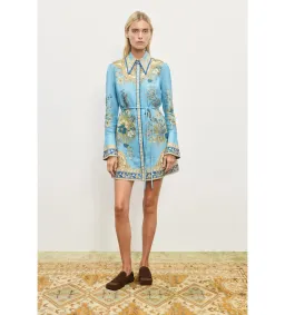 Alemais Cassie Mini Dress Blue Floral Size AU 12 for rent on The Volte - image 1