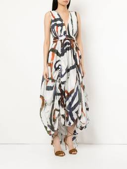 Aje Awelye Belize Maxi Dress Print Size 14 for rent on The Volte - image 3