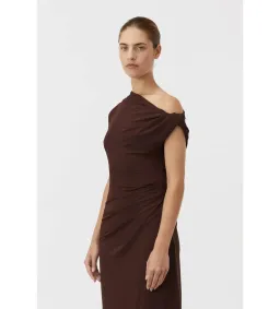 Camilla and Marc Annalise Maxi Dress Chocolate Brown Size AU 12 for rent on The Volte - image 3