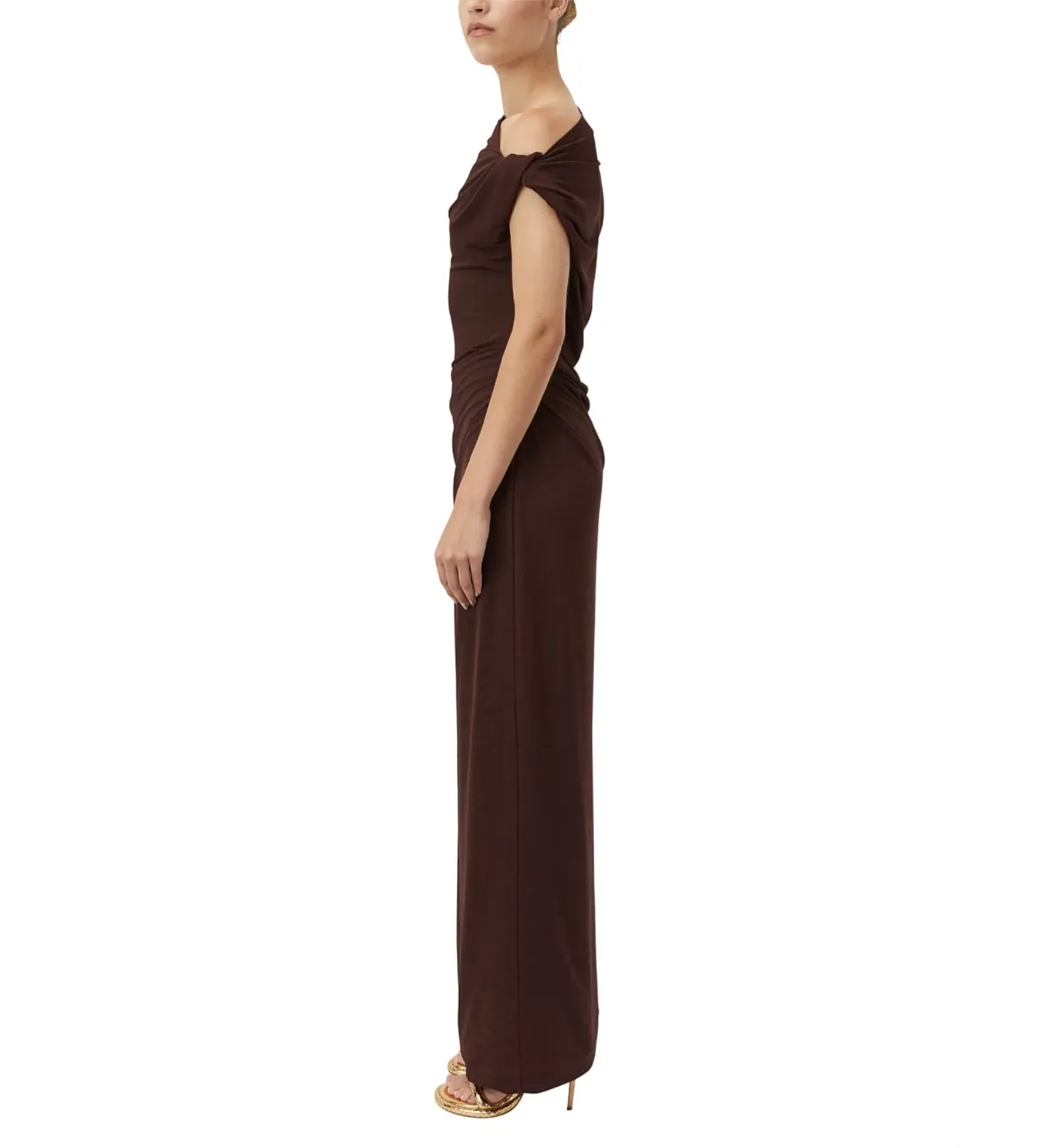 Camilla and Marc Annalise Maxi Dress Chocolate Brown Size AU 12 - Image 2