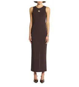 Sass & Bide Detour Rib Maxi Dress Chocolate Size 8/XS for rent on The Volte - image 1