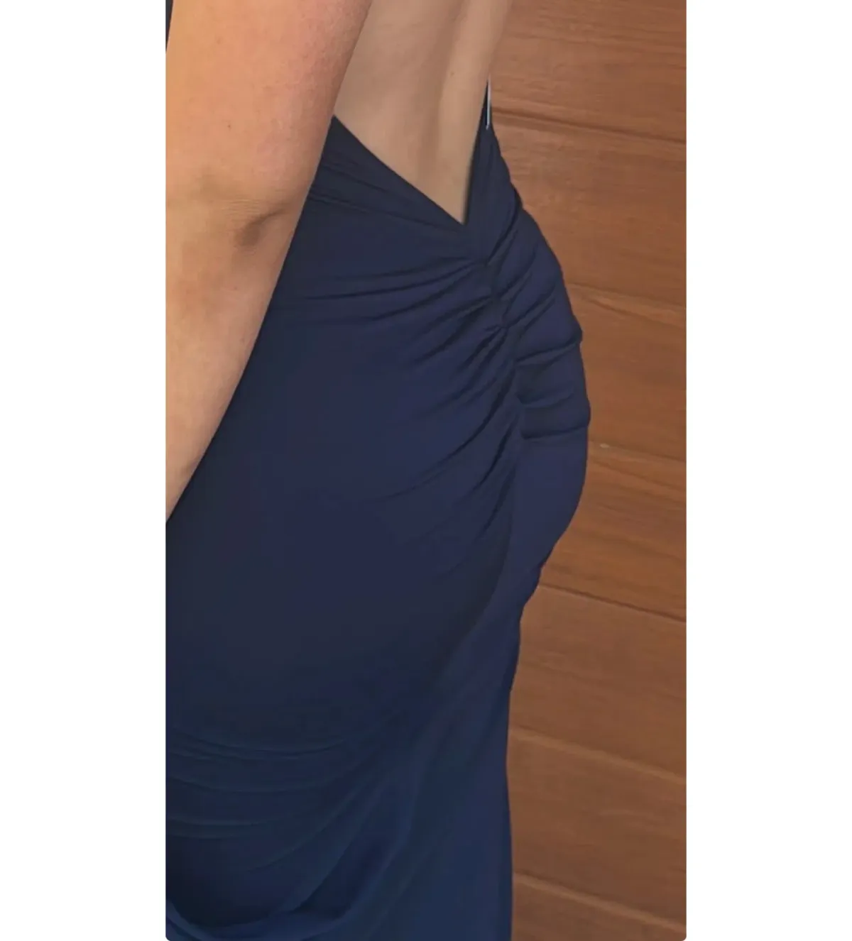 Amy Taylor Custom Gown Navy Custom Size 8/S - Image 6