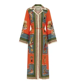 Alemais Rocco Midi Shirtdress Multi Print Size 12/L for rent on The Volte - image 5