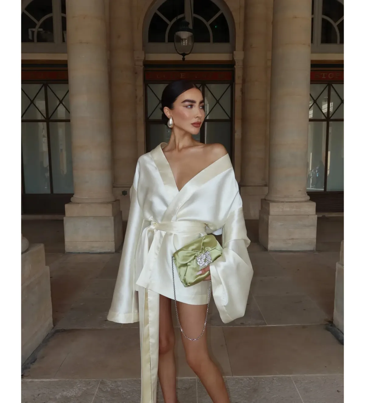 Khirzad Femme Rio Nina Robe Short Ivory Size S AU 8 - Image 4