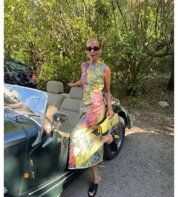 Alemais Adriana Jacquard Midi Gown Multi Floral Size AU 12 for rent on The Volte - image 2