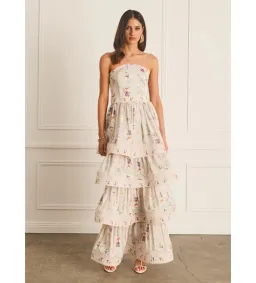 Aqua Blu Heidi Maxi Dress Moonflower Size XS AU 6 for rent on The Volte - image 1