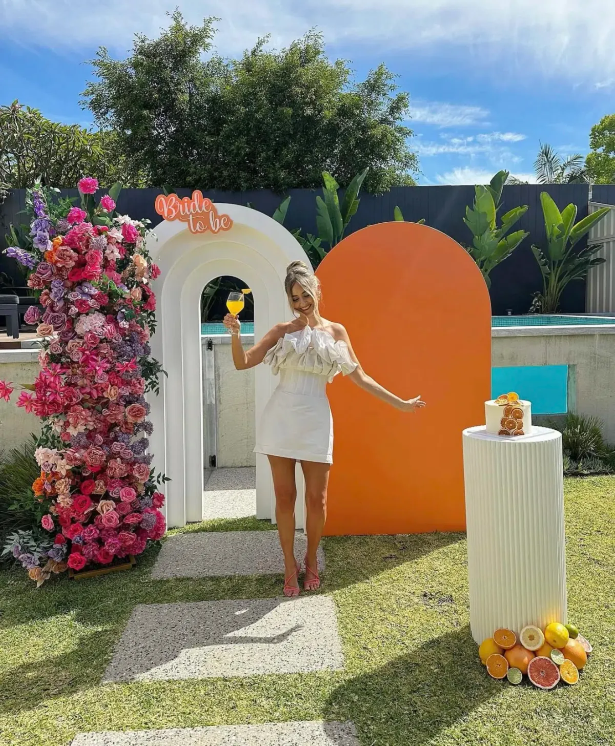 Rachel Gilbert Freida Mini Cream Size AU 6 - Image 3