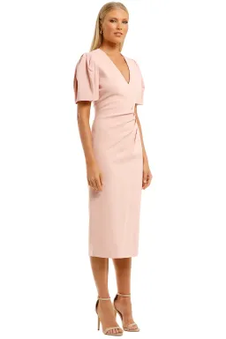 Ginger and Smart Vortex Cocktail Dress Blush Pink Size AU 14 for rent on The Volte - image 3