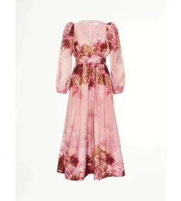 Sheike Swan Lake Midi Dress Pink Floral Size AU 16 for rent on The Volte - image 7