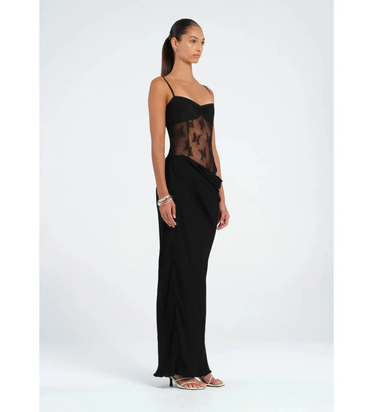 BENNI Akio Maxi Dress Black Size AU 10 - Image 2