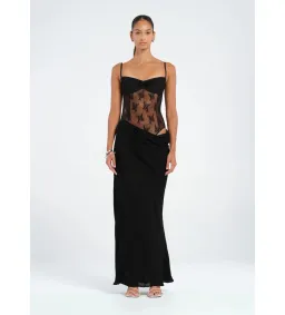 BENNI Akio Maxi Dress Black Size AU 10 for rent on The Volte - image 1