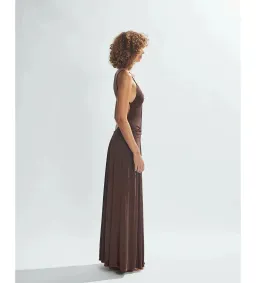 One Mile the Label Sammy Maxi Dress Brown Size AU 8 for rent on The Volte - image 2