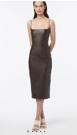 Manning Cartell Alter Egos Backless Midi Dress Brown Size 8 for rent on The Volte - image 1