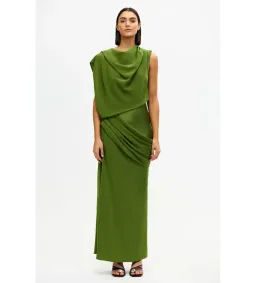 Acler Woodline Maxi Dress Fern Green Size AU 10 for rent on The Volte - image 4