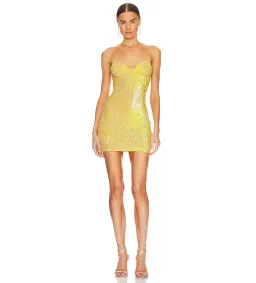 Natalie Rolt Josie Mini Dress in Yellow Size 1 / AU 8 for rent on The Volte - image 2