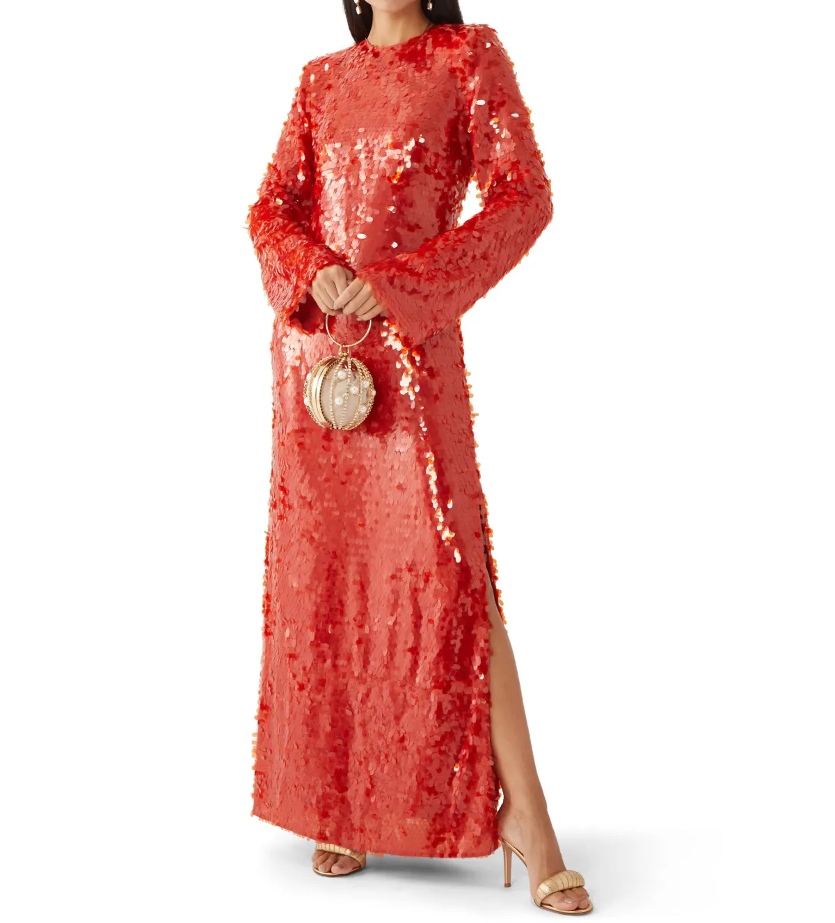 Alemais Geanie Sequin Long Gown in Red Size XL / AU 14 - Image 1