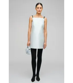 Oroton Embellished Mini Dress Pale Blue Size AU 6 for rent on The Volte - image 1