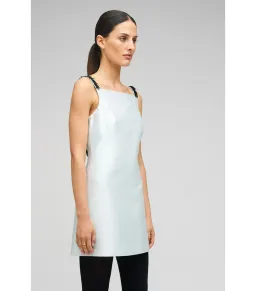 Oroton Embellished Mini Dress Pale Blue Size AU 6 for rent on The Volte - image 3