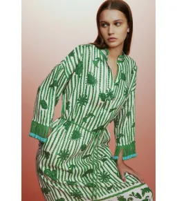 Alémais Lula Midi Dress Green Size AU 14 for rent on The Volte - image 2