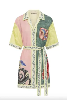 Alémais Rochester Mini Shirtdress Multi Size 16 for rent on The Volte - image 6