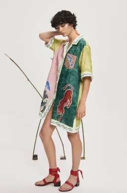 Alémais Rochester Mini Shirtdress Multi Size 16 for rent on The Volte - image 5
