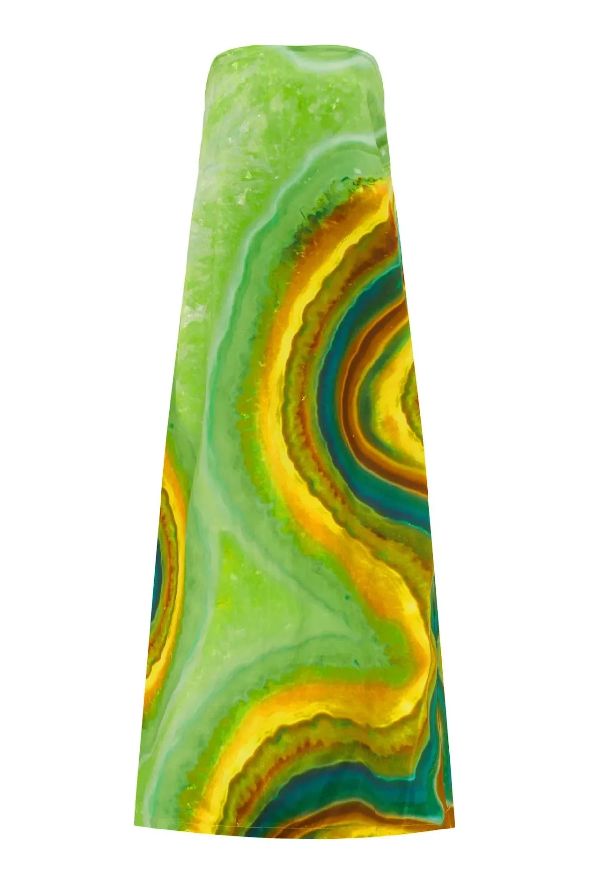 Alémais Iris Maxi Strapless Gown Green Print Size 16 - Image 6