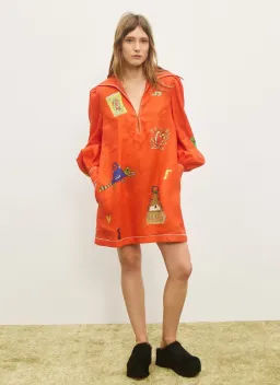 Alémais Contessa Mini Dress in Orange Size 16 for rent on The Volte - image 1