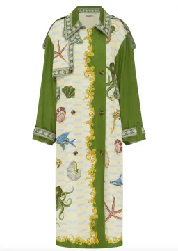 Alémais Bath House Trench Print  Size 16 for rent on The Volte - image 6