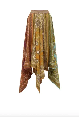 Alémais Clemenza Shirt and Scarf Skirt Set Multi Size 16 for rent on The Volte - image 5