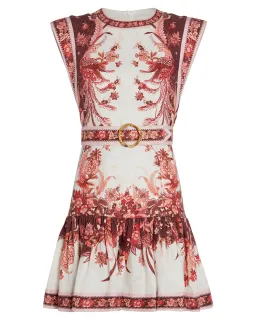 Zimmermann Wavelength Fluted Dress Print Size 12 for rent on The Volte - image 3