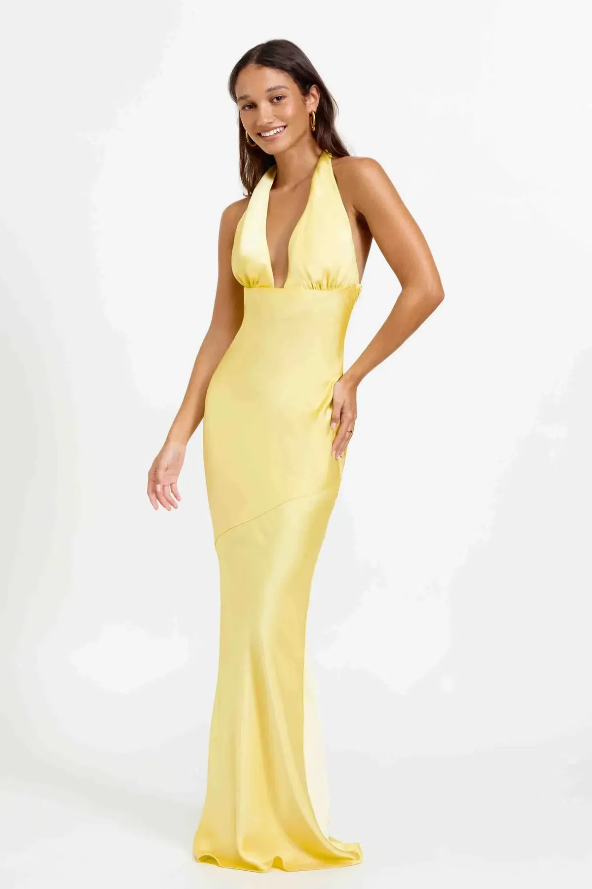 Lexi Novia Maxi Dress Pineapple Yellow Size L / Size 12 - Image 1