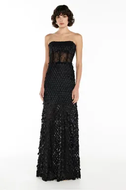 Manning Cartell Supreme Extreme Strapless Gown Black Size 14 for rent on The Volte - image 3
