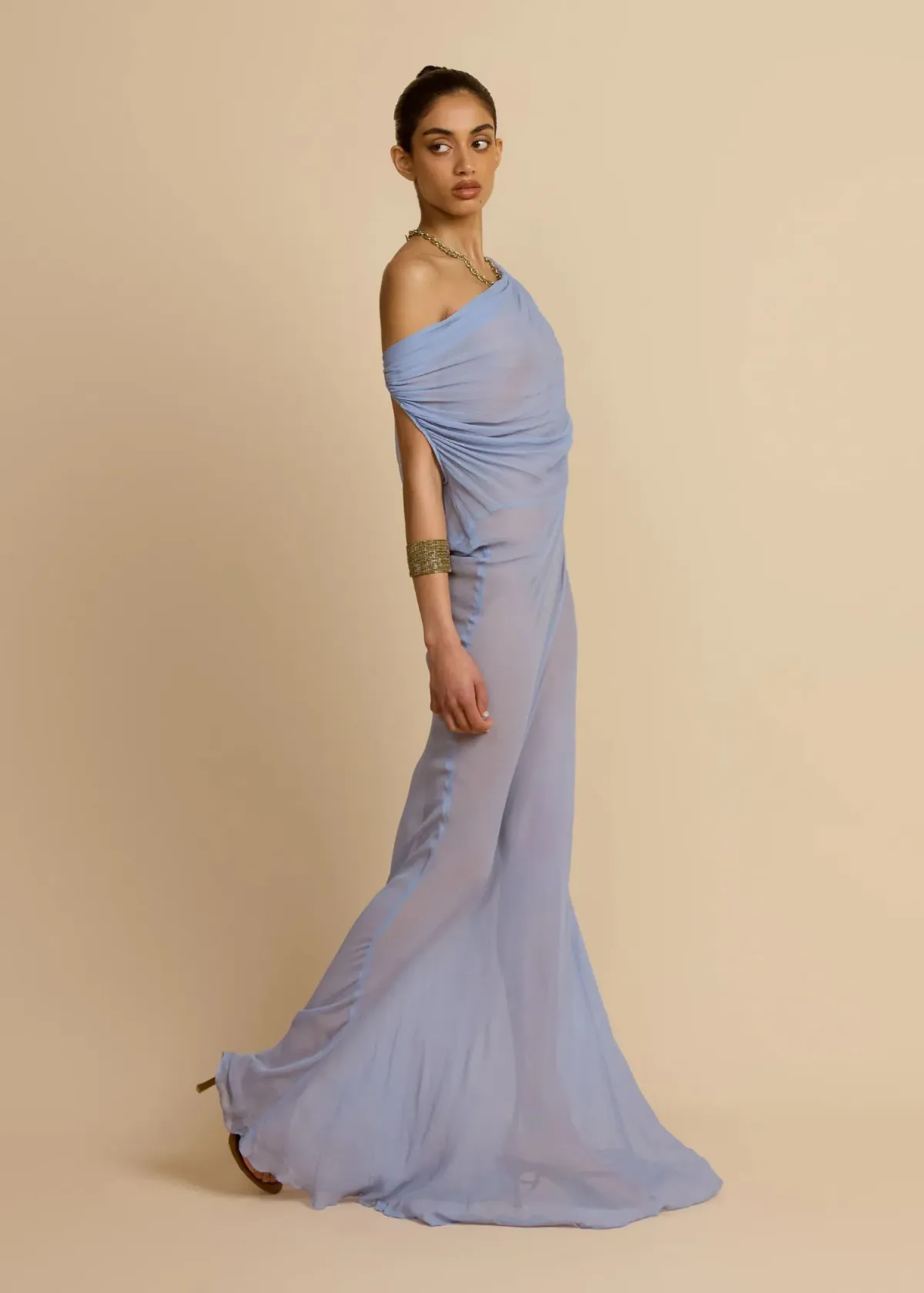 Arcina Ori Jordana Floor Length Dress in Blue Size M / AU 10 - Image 2