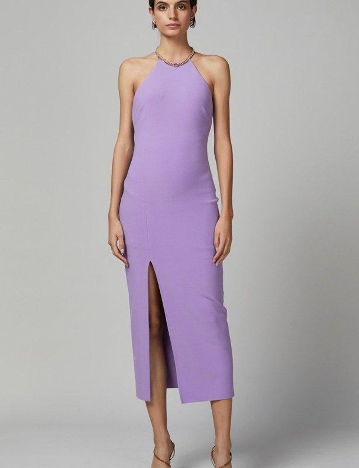 Bec & Bridge Candy Midi Dress Lilac Size 8 - Image 4