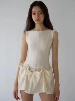 BUCI NY Heiress Dress In Cream Size 6 for rent on The Volte - image 3
