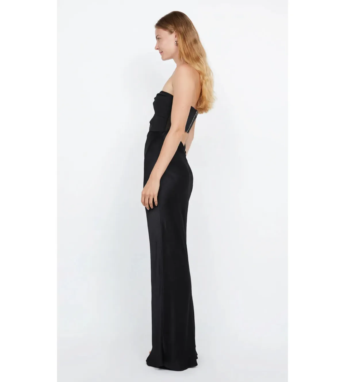 Bec and Bridge Halle Strapless Dress in Black Size AU 8 - Image 3