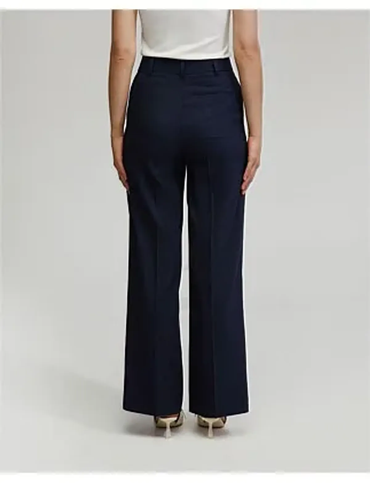 Oxford Lydia Wool Stretch Suit Trousers Navy - Image 3